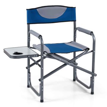 Tourist folding chair, with side table, 81 × 87.6 × 45.7 cm