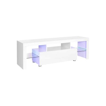 Televiisorialus LED-valgustusega LTV14WT 140 x 35 x 45 cm, valge