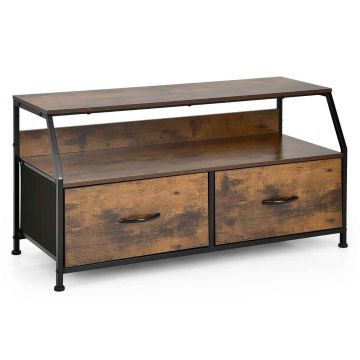 TV table-chest of drawers, 2 drawers, 2 shelves, 93 × 48.5 × 39 cm