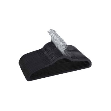 Plastikust riidepuude komplekt 30 tk, must