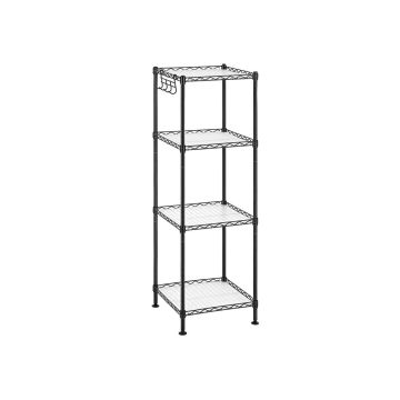 Elutoa riiul 30x30x102cm., must