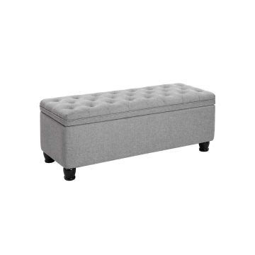 Пуф с местом для хранения 45x118x45см., серый