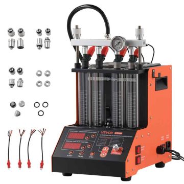 Ultraheliga kütusepihustite puhasti VEVOR VT130, 4 silindrit, 9 režiimi, 345 × 265 × 335 mm