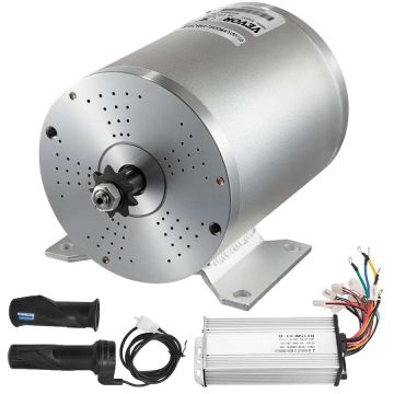 Mophorn 1800W 48V harjadeta alalisvoolumootor kiiruse regulaatori ja drosselklapi nupuga
