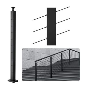 Kaabelpiirdepost, SUS304 roostevabast terasest, 36"x1"x2", nurgaaugud, 10 auku