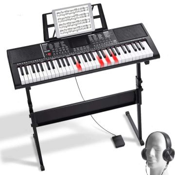 Цифровое пианино на 61 клавишу с подсветкой и USB MIDI