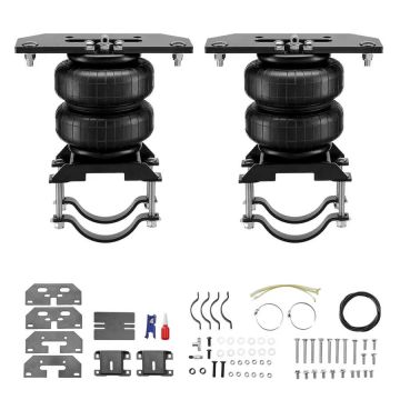 Turvapadja ja õhkvedrustuse komplekt, Dodge Ram 2500/3500 4WD, koormus 5000 naela, rõhk 5–100 PSI