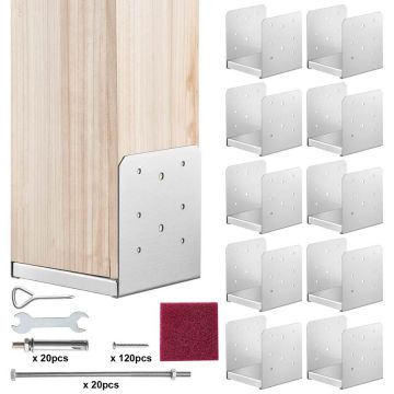 Roostevabast terasest reguleeritav postialus 152x152 mm, 10 tk.