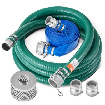 Veepumba imemisvooliku komplekt 51 mm x 15,2 m koos filtri ja adapteritega