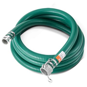 Imemisvoolik 51 mm x 6,1 m, roheline, Camlock-ühenduste ja alumiiniumist liitmikega