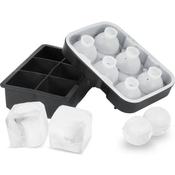 Silikoonist jääkuubikualus kaanega, 2 tk viski jaoks