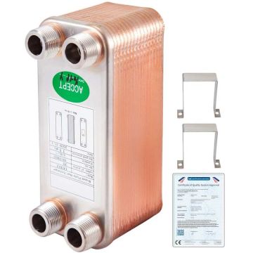 Plaatsoojusvaheti 3/4" MNPT, roostevaba teras 316L, hüdrauliline jahuti