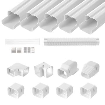 Mini Split Line PVC kattekomplekt, 76,2 mm x 3110 mm, valge