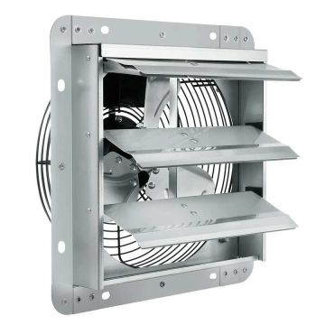 Alumiiniumist seinale kinnitatav väljatõmbeventilaator, 254 mm, 1400 p/min, ventilatsiooniks