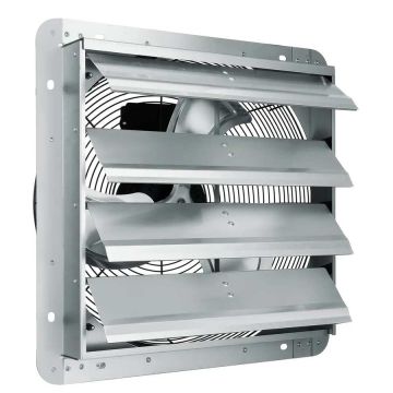 Katikutüüpi alumiiniumist väljatõmbeventilaator, 406 mm, 1400 p/min, 2000 CFM, seinale kinnitatav, ventilatsiooniks