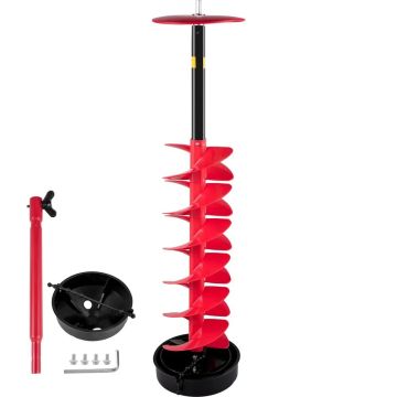 Jääpuur nailonist otsaga, läbimõõt 6", pikkus 39", pikendusvarras