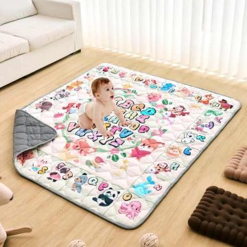 Beebimängumatt, 59x71 tolli, libisemiskindel, kokkupandav, veekindel