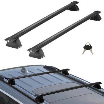 Алюминиевые поперечины багажника на крышу для Jeep Grand Cherokee 2011-2021, с замками, грузоподъемность 90,72 кг.