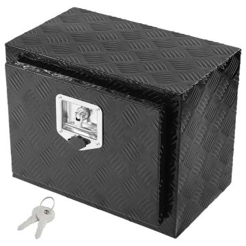 Alumiiniumist tööriistakast veoauto haagise all, 45,7x30,5x35,6 cm