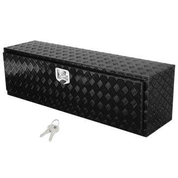 Veealune alumiiniumist veoauto tööriistakast, 60"x17"x18", veekindel, luku ja T-käepidemega