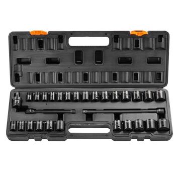 3/8" löökkruvikeeraja komplekt, 29 osa, CR-MO terasest, 8-22 mm, autoremondiks