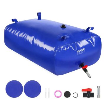 330L sinine PVC kokkupandav veepaak haagissuvilaga telkimiseks