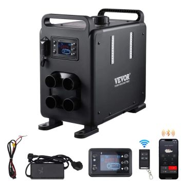8 kW diisel-õhukütteseade 12 V/24 V Bluetoothi ​​ja kaugjuhtimispuldiga