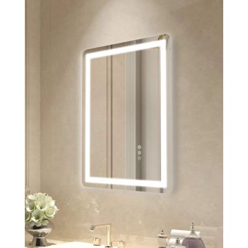 LED-vannitoa peegel 50x70 cm esi- ja tagavalgustusega