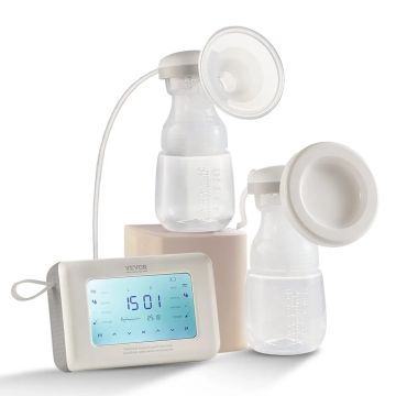 Elektriline ühe-/kahekohaline rinnapump, reguleeritav, 4 režiimi, imemisvõimsus 300 mmhg