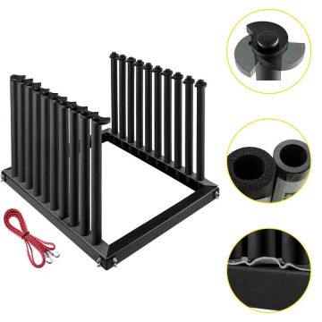 Veoauto esiklaasi hoidik, 24 tolli, terasest, 9 l, PVC-polstriga