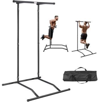 Jõujõutorni lõuatõmbeseim, 2 taset, must, kandevõime 100 kg