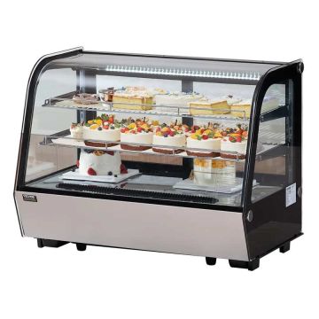 Külmutatud maiustuste vitriin, 146 l, 2-korruseline, LED-valgustusega