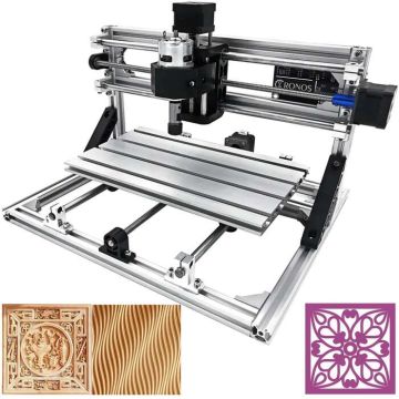 3-teljeline CNC-frees graveerimiseks puidule ja PVC-le 300x180x45 mm
