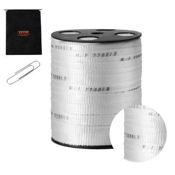 Polüesterist muulateip 5/8" x 318', 2200 naela/jala, valge