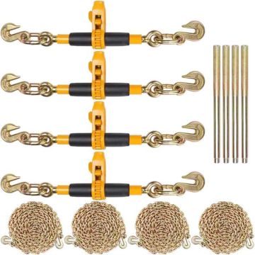 Tugevdatud ketiga sidumisvahend G80, 3/8"-1/2", 12000 naela, 4 tk.