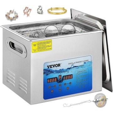 Ultraheli puhasti, 15 l, digitaalne taimer, kütteseade, labor