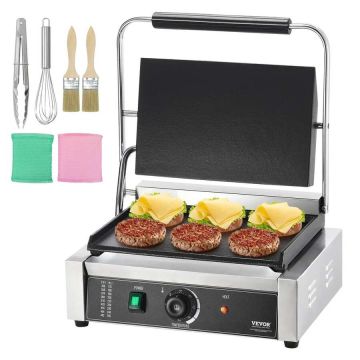 Elektriline paninigrill, roostevabast terasest, 2200 W, 35x23 cm plaat