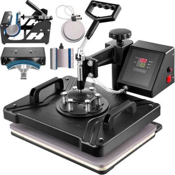 Multifunktsionaalne termopress 38x30cm T-särkide ja kruuside jaoks