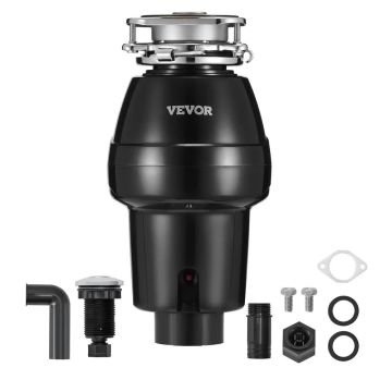 Jäätmepurustaja 1/2 HP, 3820 p/min, 3 kruvi