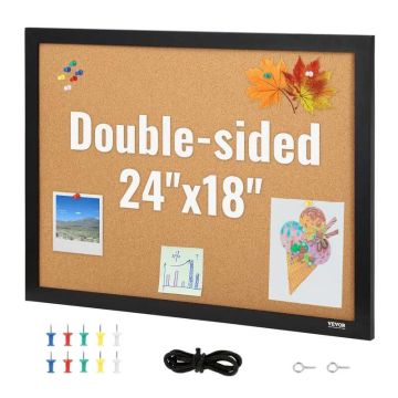 Kahepoolne korgitahvel 24x18 tolli MDF-raami ja tappidega