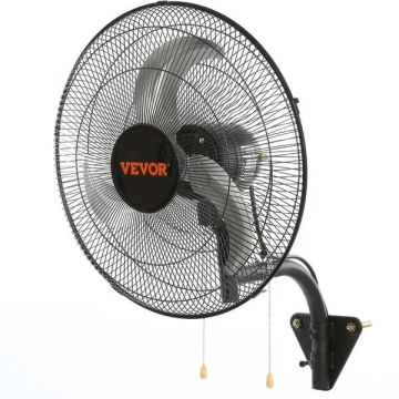 Seinaventilaator, 17,5 tolli, 4000 CFM, 3 kiirust, must