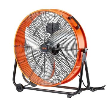 Tööstuslik trummelventilaator, 24 tolli, 3 kiirust, 8600 CFM, reguleeritav, taimer