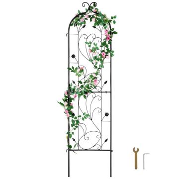 Ronitaimede aiatrellis, 60 x 15 tolli, roostevabast terasest