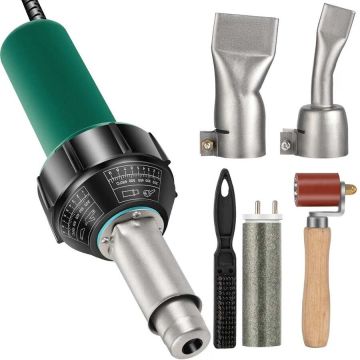 Plastikust keevitusmasin, 1600 W, 220 V, 4 tk PVC keevituspüstolit, reguleeritav temperatuur 40–600 ℃