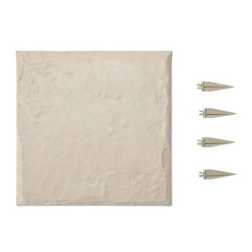 Декоративные пластиковые садовые ступеньки 39,5x39,5 см, бежевые (4 шт.)