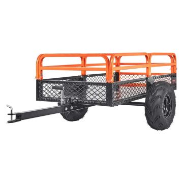 Terasest ATV haagis 680 kg, 0,43 m³, külgpaneelide ja 2 rehviga