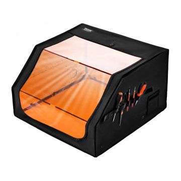Lasergraveerimiskapp, 800x800x500 mm, tulekindel, ventilaatori ja suitsuisolatsiooniga