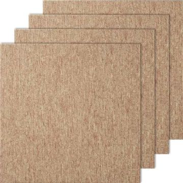 Korduvkasutatavad ruudukujulised vaibaplaadid 20x20", tumepruunid, polsterdatud (16 tk)