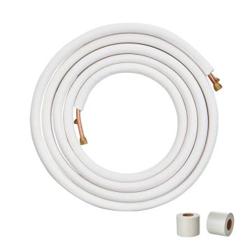Minijaotusega torukomplekt, vasktorud 6,4 ja 12,7 mm, kolmekordne isolatsioon, 7620 mm