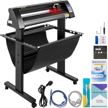 Vinüüllõikur 720 mm LED-ekraani ja alusega, poolautomaatne